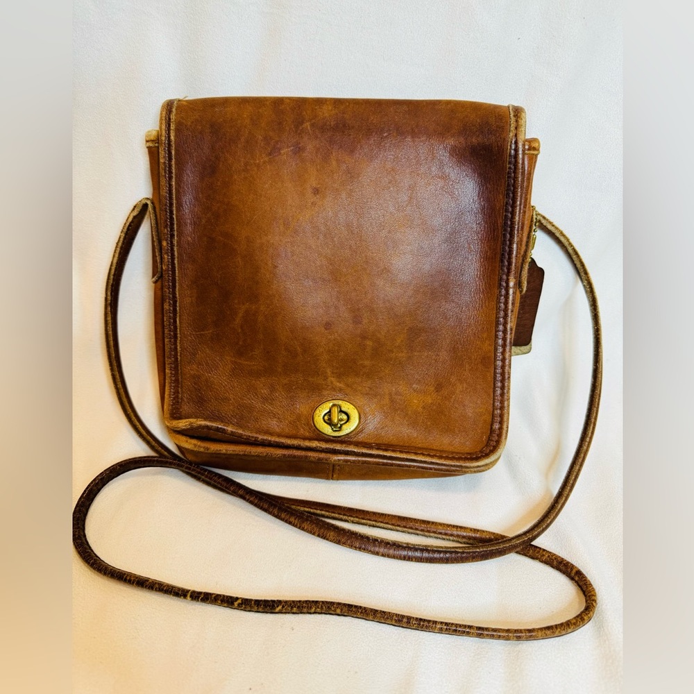 Coach Brown Leather Crossbody Bag